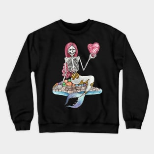 Mermaid skull. Crewneck Sweatshirt